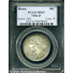 1936-D 50C Boone MS67 PCGS.
