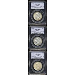 1936 SET Boone PDS Set MS65 to MS66 PCGS.