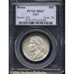 1937 50C Boone MS67 PCGS.