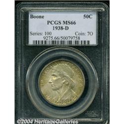 1938-D 50C Boone MS66 PCGS.
