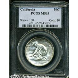 1925-S 50C California MS65 PCGS.