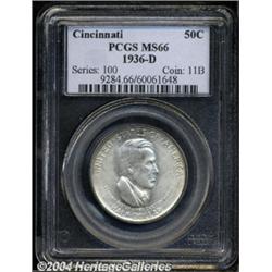 1936-D 50C Cincinnati MS66 PCGS.