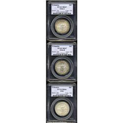 1936 SET Columbia PDS Set MS66 to MS67 PCGS.