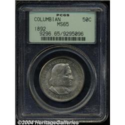 1892 50C Columbian MS65 PCGS.