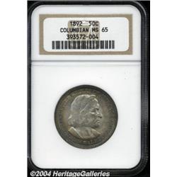 1892 50C Columbian MS65 NGC.