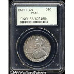 1928 50C Hawaiian MS63 PCGS.