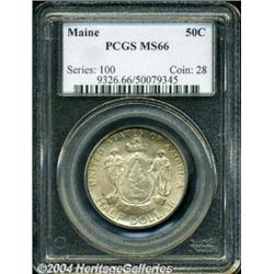 1920 50C Maine MS66 PCGS.