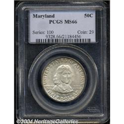 1934 50C Maryland MS66 PCGS.