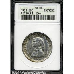 1921 50C Missouri 2x4 AU58 ANACS.