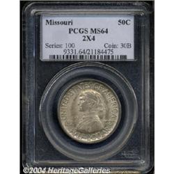 1921 50C Missouri 2x4 MS64 PCGS.