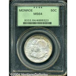 1923-S 50C Monroe MS64 PCGS.