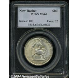 1938 50C New Rochelle MS67 PCGS.