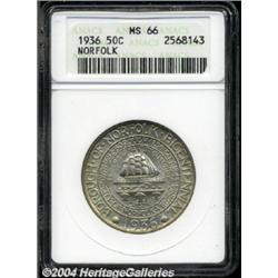 1936 50C Norfolk MS66 ANACS.