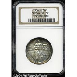 1936-S 50C Oregon MS67 NGC.