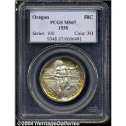1938 50C Oregon MS67 PCGS.