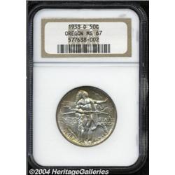 1938-D 50C Oregon MS67 NGC.