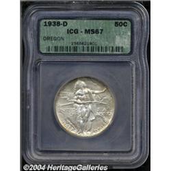 1938-D 50C Oregon MS67 ICG.