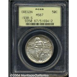 1938-S 50C Oregon MS67 PCGS.