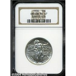 1939 50C Oregon MS67 NGC.