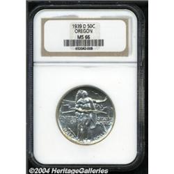 1939-D 50C Oregon MS66 NGC.