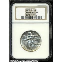 1939-D 50C Oregon MS66 NGC.