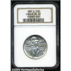 1939-D 50C Oregon MS67 NGC.