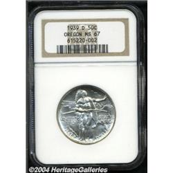 1939-D 50C Oregon MS67 NGC.