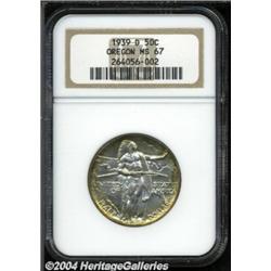 1939-D 50C Oregon MS67 NGC.