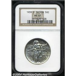 1939-S 50C Oregon MS67 NGC.