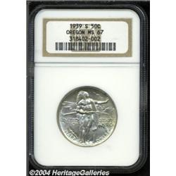 1939-S 50C Oregon MS67 NGC.