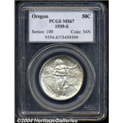 1939-S 50C Oregon MS67 PCGS.
