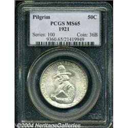 1921 50C Pilgrim MS65 PCGS.