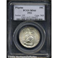 1921 50C Pilgrim MS66 PCGS.