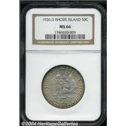 1936-D 50C Rhode Island MS66 NGC.
