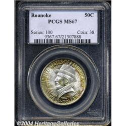 1937 50C Roanoke MS67 PCGS.
