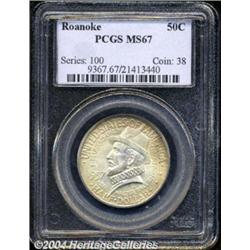 1937 50C Roanoke MS67 PCGS.