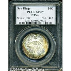 1935-S 50C San Diego MS67 PCGS.