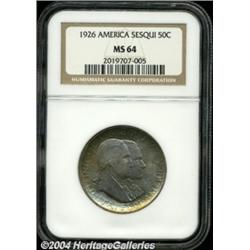 1926 50C Sesquicentennial MS64 NGC.