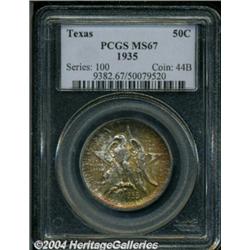 1935 50C Texas MS67 PCGS.