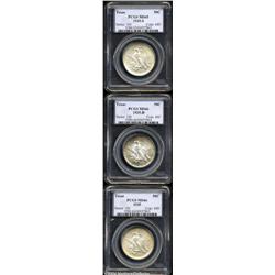 1935 SET Texas PDS Set MS65 to MS66 PCGS.