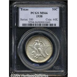 1938 50C Texas MS66 PCGS.