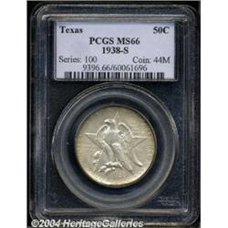1938-S 50C Texas MS66 PCGS.