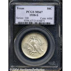 1938-S 50C Texas MS67 PCGS.
