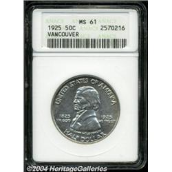 1925 50C Vancouver MS61 ANACS.
