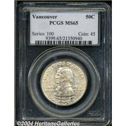 1925 50C Vancouver MS65 PCGS.