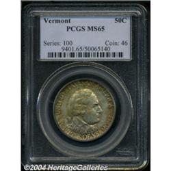 1927 50C Vermont MS65 PCGS.