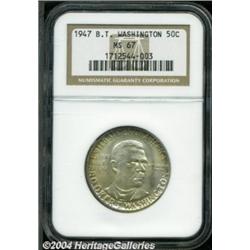1947 50C Booker T. Washington MS67 NGC.