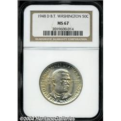 1948-D 50C Booker T. Washington MS67 NGC.