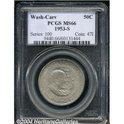 1953-S 50C Washington-Carver MS66 PCGS.