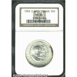 1953-S 50C Washington-Carver MS66 NGC.